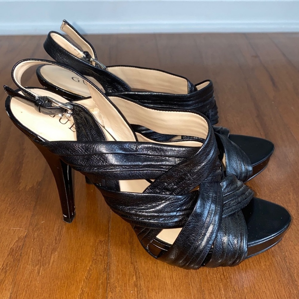 Guess Strappy Black Heels
